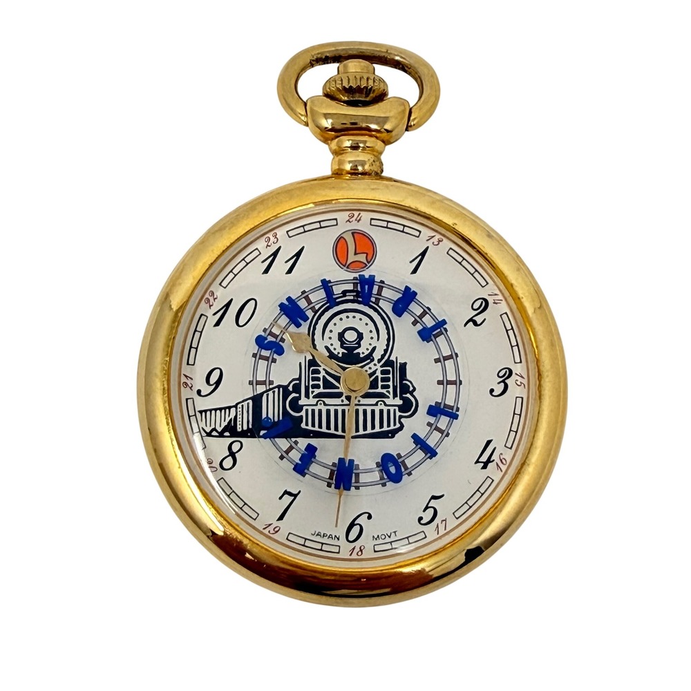 Vintage‎ Lionel Trains Pocket Watch - As-Is / For Parts Japan